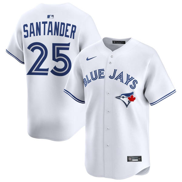 Mens Toronto Blue Jays #25 Anthony Santander Nike White Home Limited Player Jersey